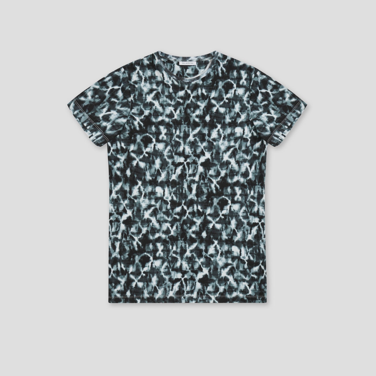 MULTI BLACK/WHITE PRINTED T-SHIRT IN ORGANIC COTTON INTERLOCK JERSEY