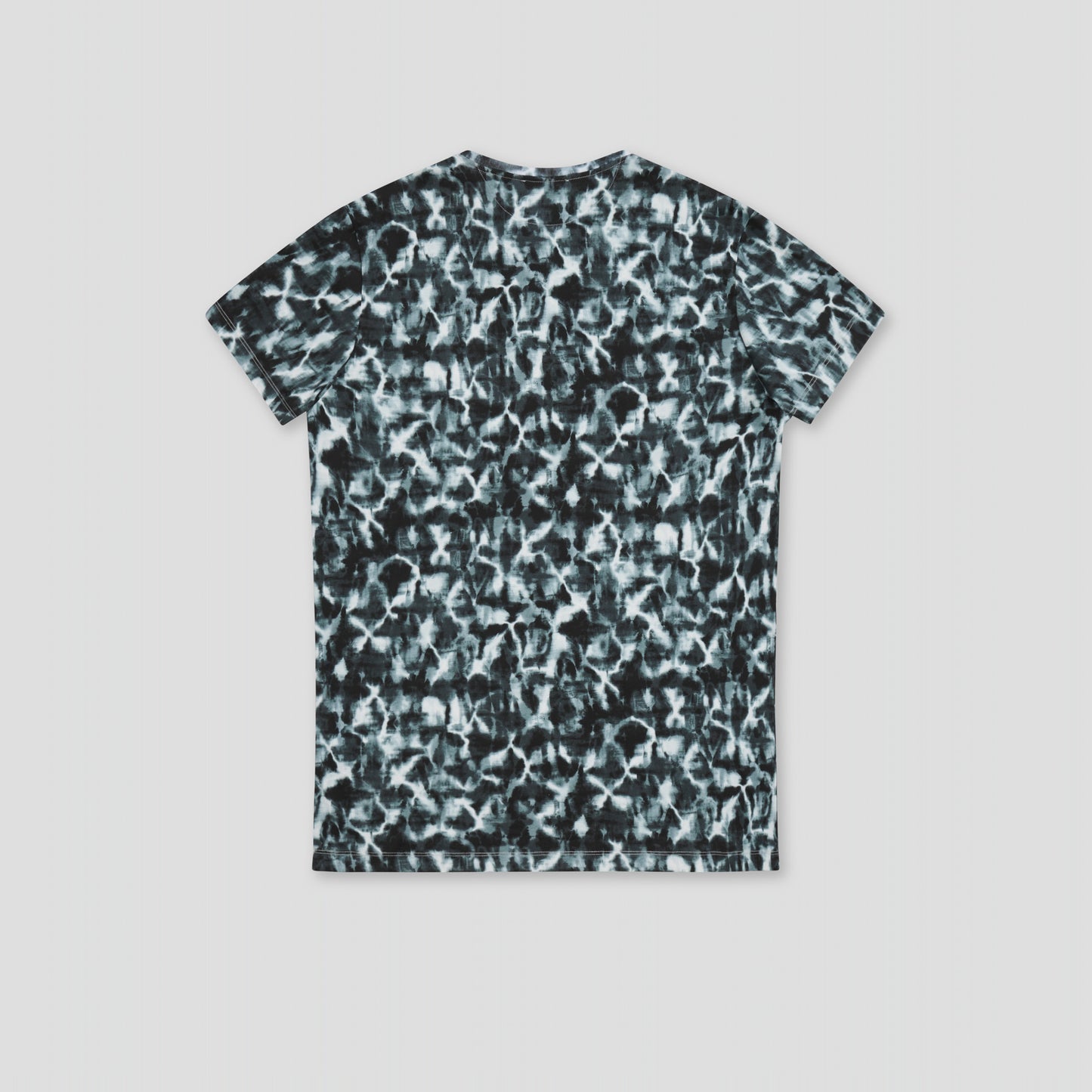 MULTI BLACK/WHITE PRINTED T-SHIRT IN ORGANIC COTTON INTERLOCK JERSEY