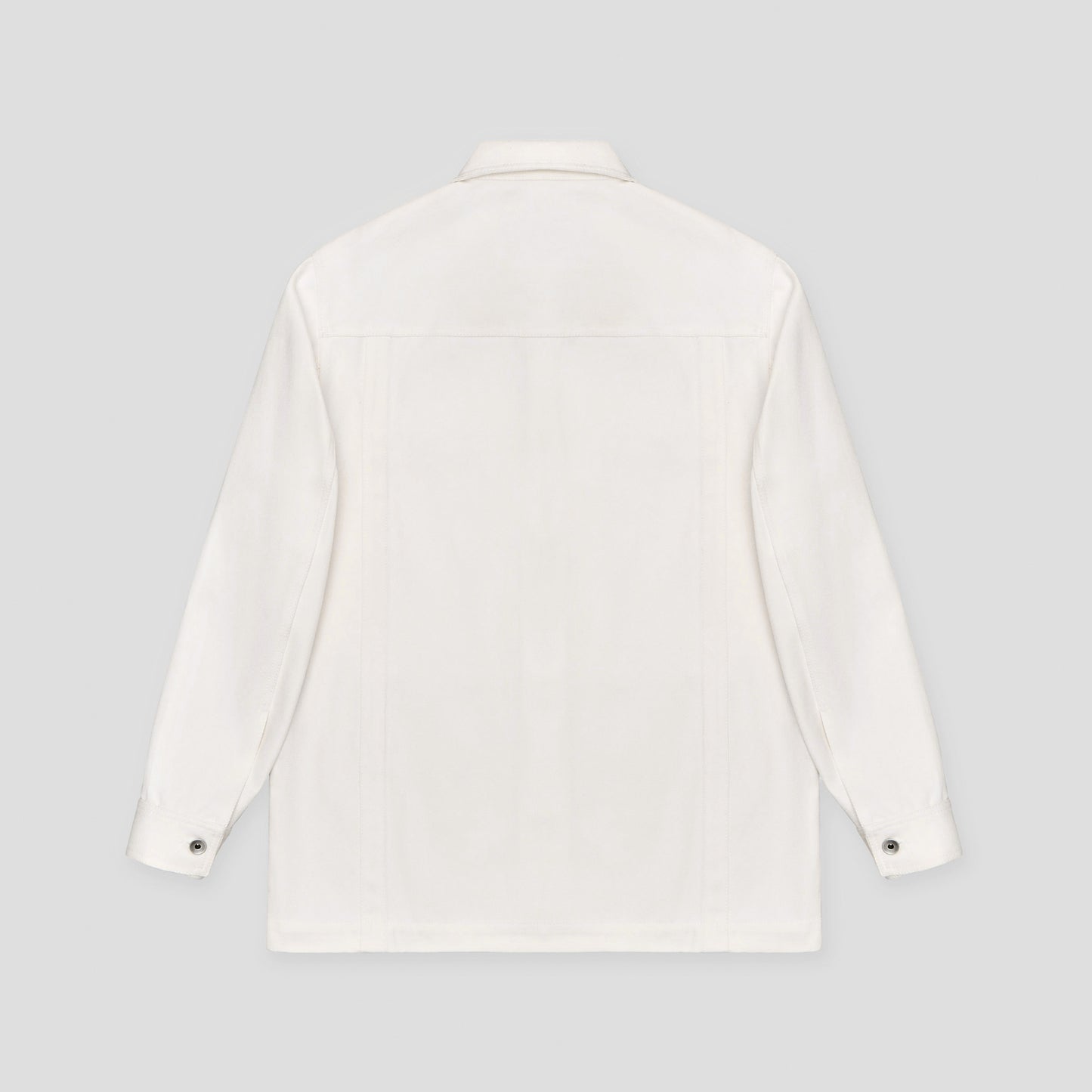 WHITE JEANS JACKET IN ORGANIC COTTON DENIM