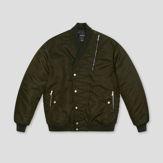 MILITARY BOMBER TACTICAL JACKET IN RECYCLED NYLON TWILL