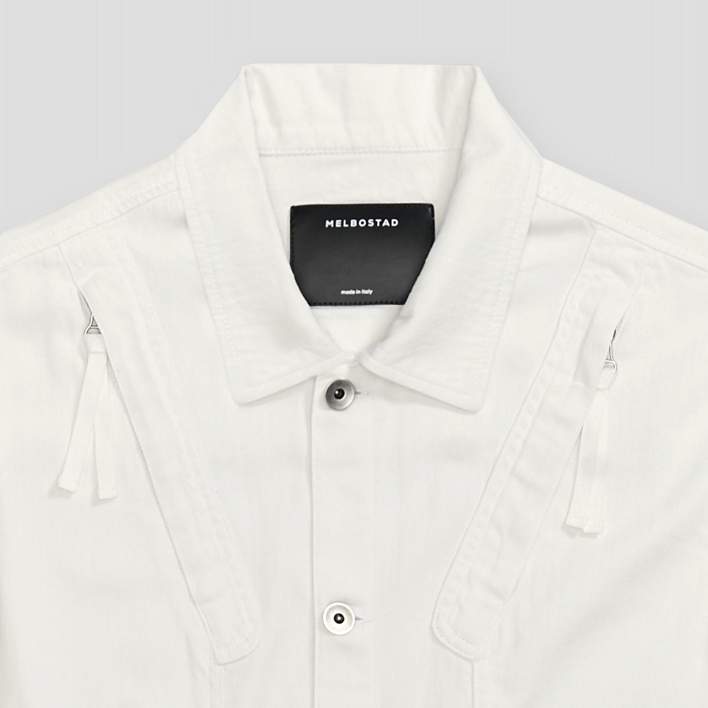 WHITE FLIGHT OVERSHIRT IN ORGANIC COTTON DENIM