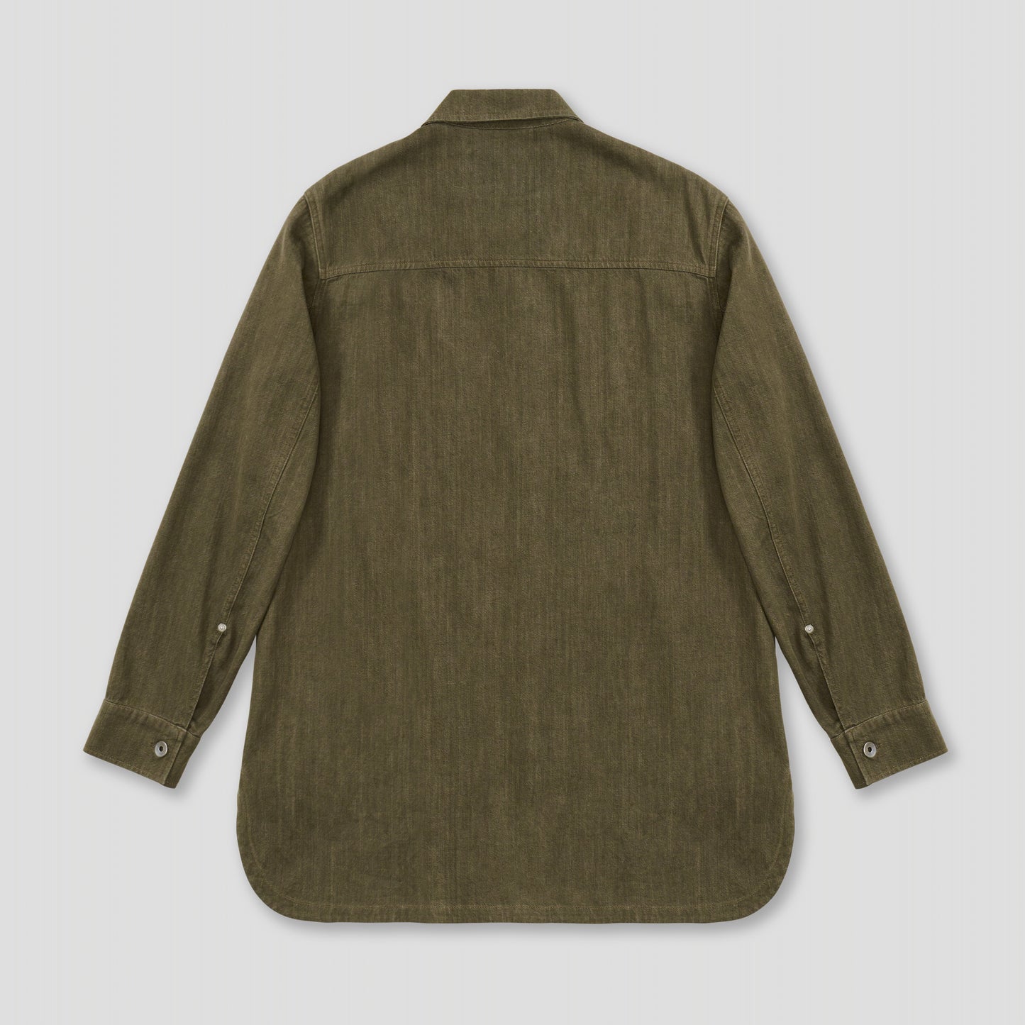 MILITARY FLIGHT OVERSHIRT IN ORGANIC COTTON DENIM