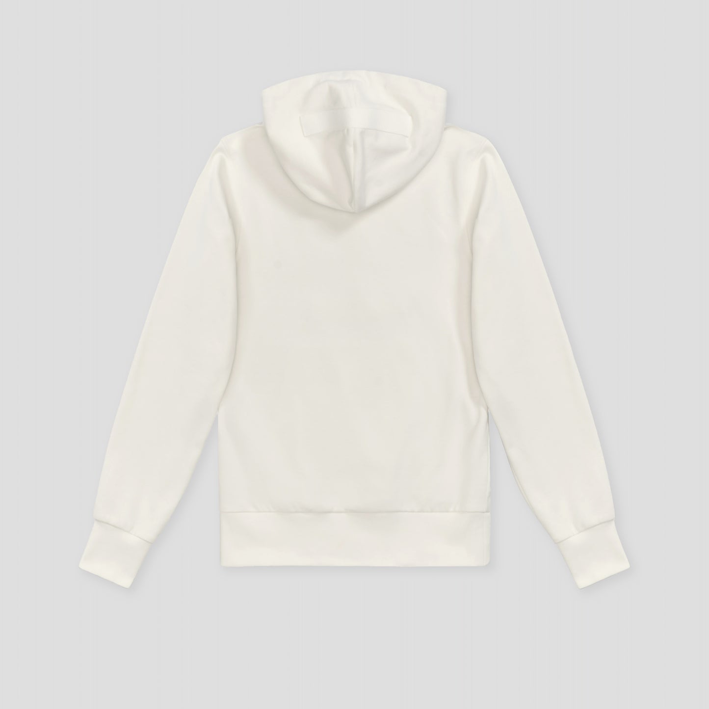 WHITE HOODIE IN ORGANIC COTTON FLEECE