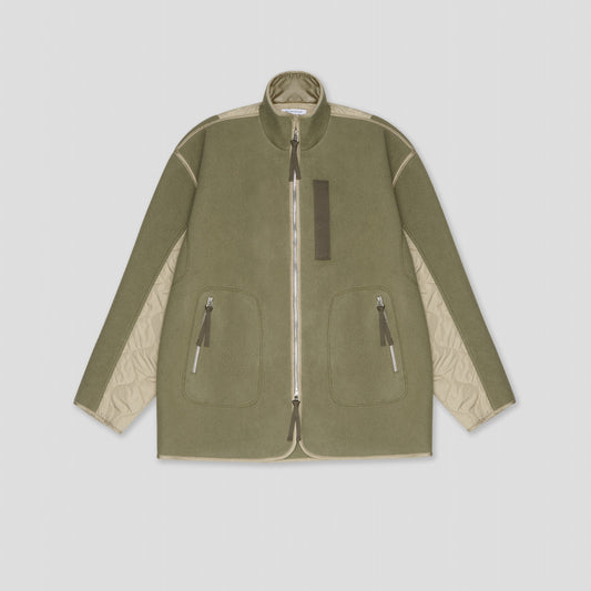 MILITARY LINER JACKET IN WOOL/NYLON FLEECE JERSEY