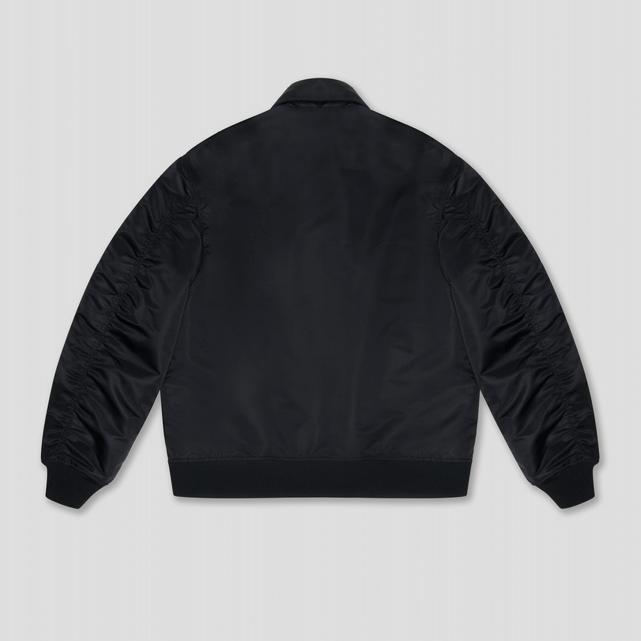 BLACK BOMBER EXPEDITION JACKET IN RECYCLED NYLON TWILL