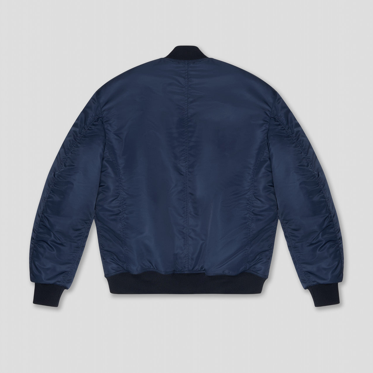 NAVY BOMBER TACTICAL JACKET IN RECYCLED NYLON TWILL