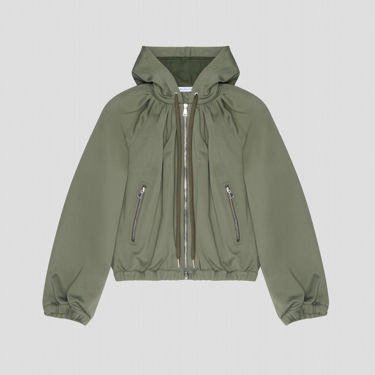 MILITARY HOODIE IN RECYCLED POLYAMIDE JERSEY