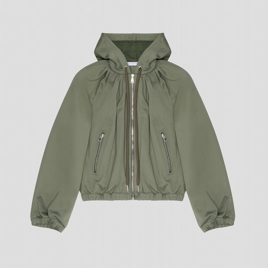 MILITARY HOODIE IN RECYCLED POLYAMIDE JERSEY