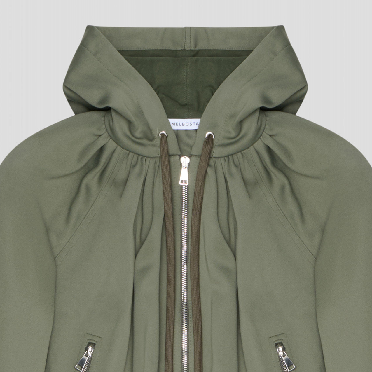 MILITARY HOODIE IN RECYCLED POLYAMIDE JERSEY