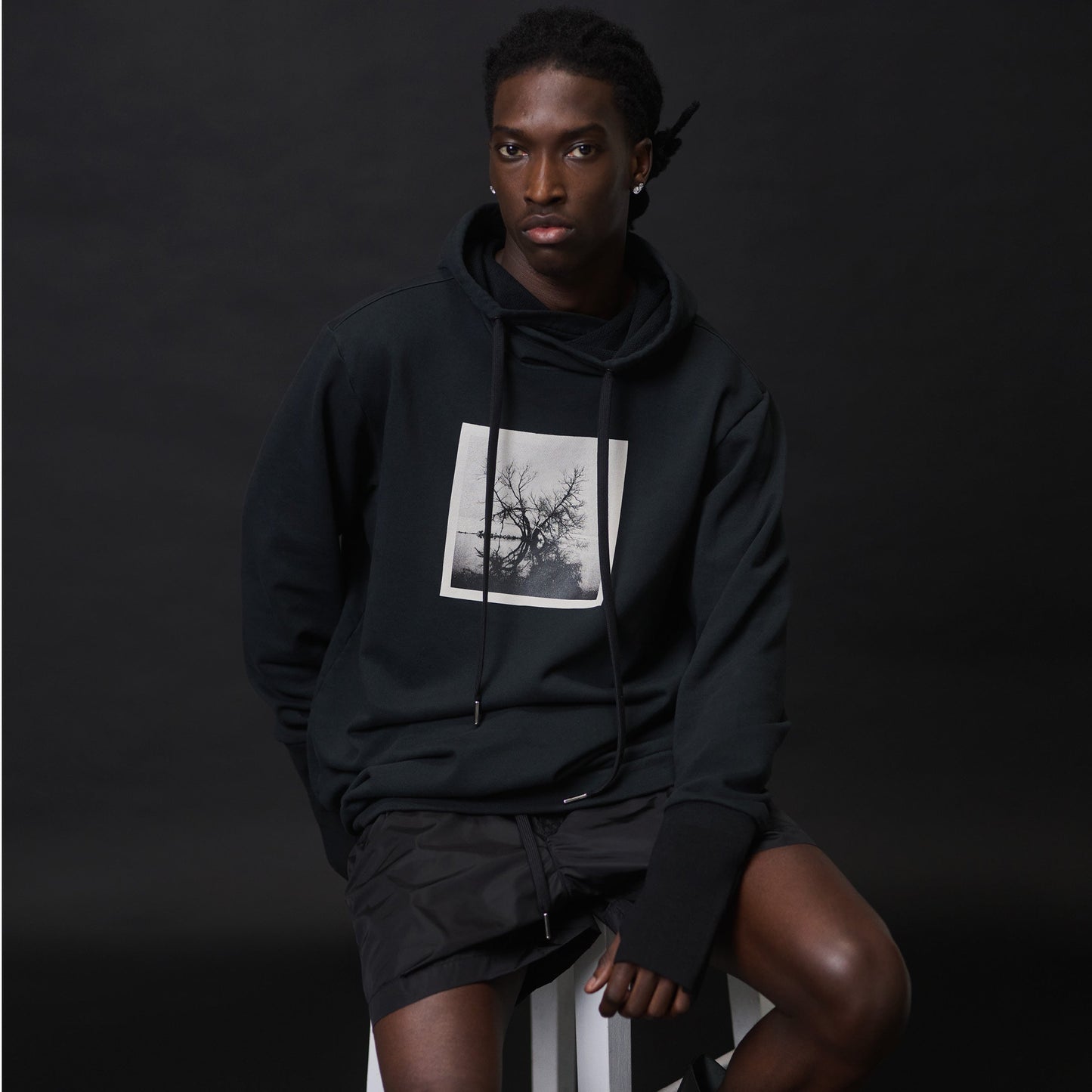 OFFBLACK GRAPHIC HOODIE IN LIGHT ORGANIC COTTON FLEECE