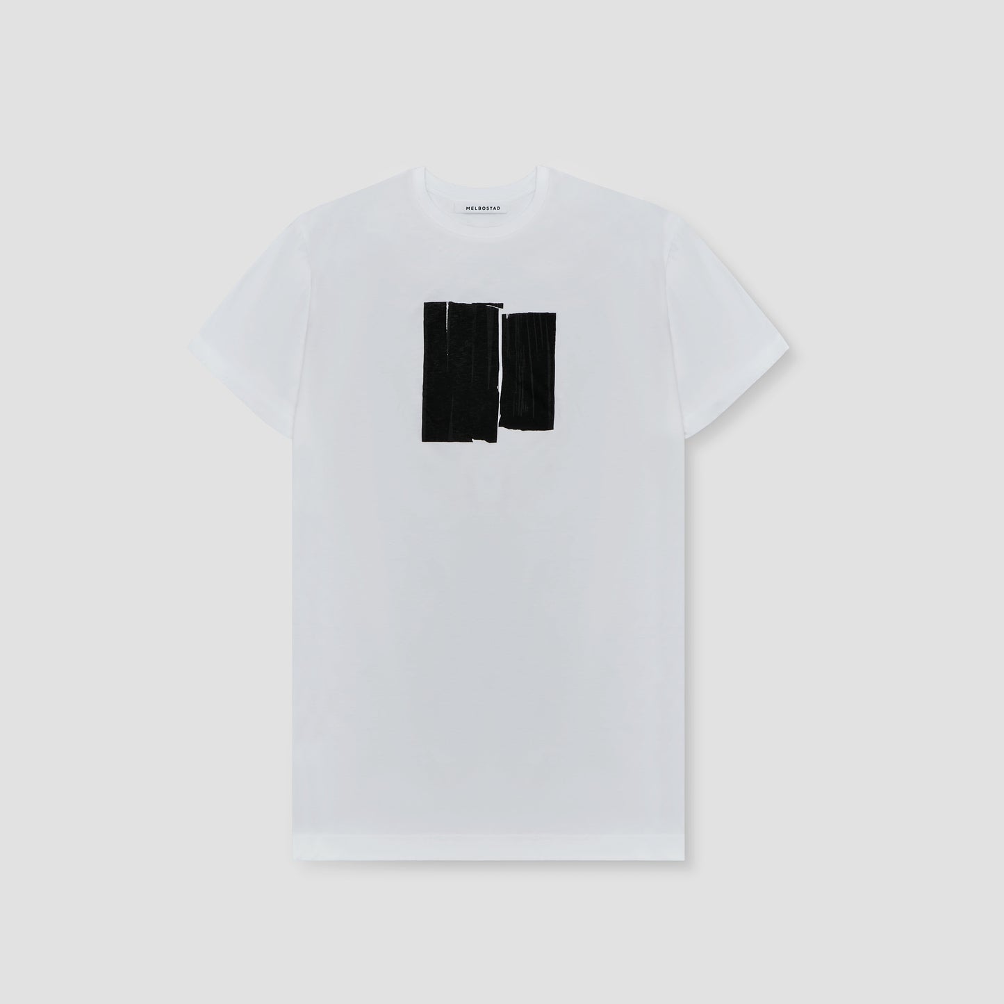 WHITE GRAPHIC T-SHIRT IN ORGANIC COTTON JERSEY