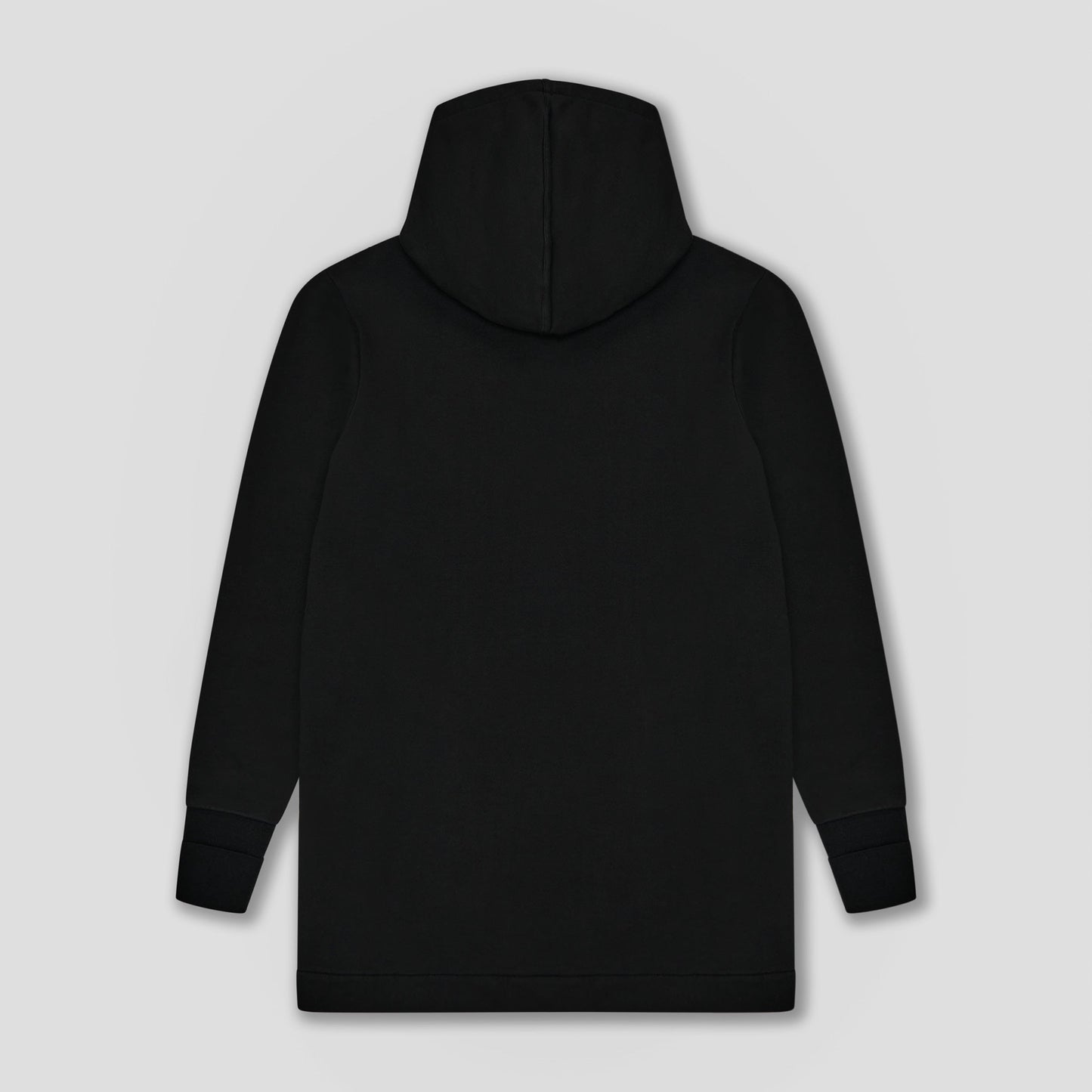 BLACK HOODIE IN LIGHT ORGANIC COTTON FLEECE